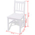 Maison Madeleine -  Seven Piece Dining Set Pinewood White
